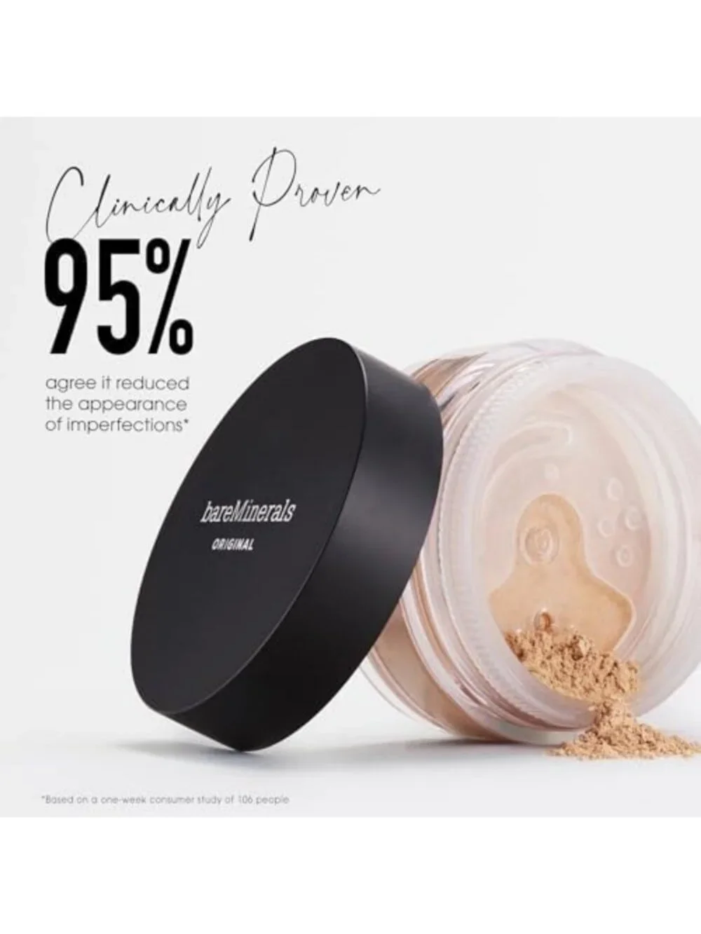 Original Loose Powder Foundation - Lightweight, Buildable Coverage, 0.28 oz